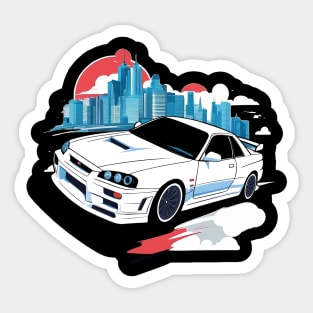 Nissan Skyline R34 GTR Gift Idea Sticker